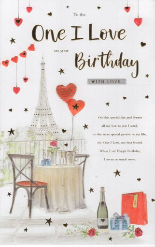 Picture of ONE I LOVE BIRTHDAY CARD
